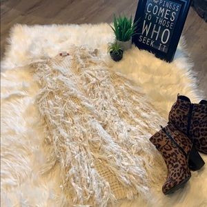All over fringe vest!
